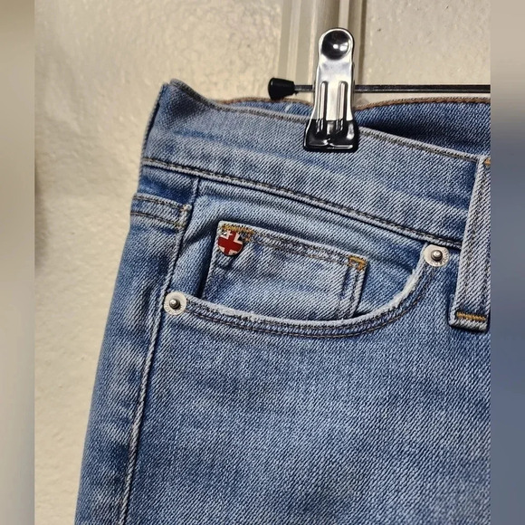 Women's Hudson Distressed Ankle Krista Super Skinny in Tampa Wash Size 27 - Picture 5 of 11